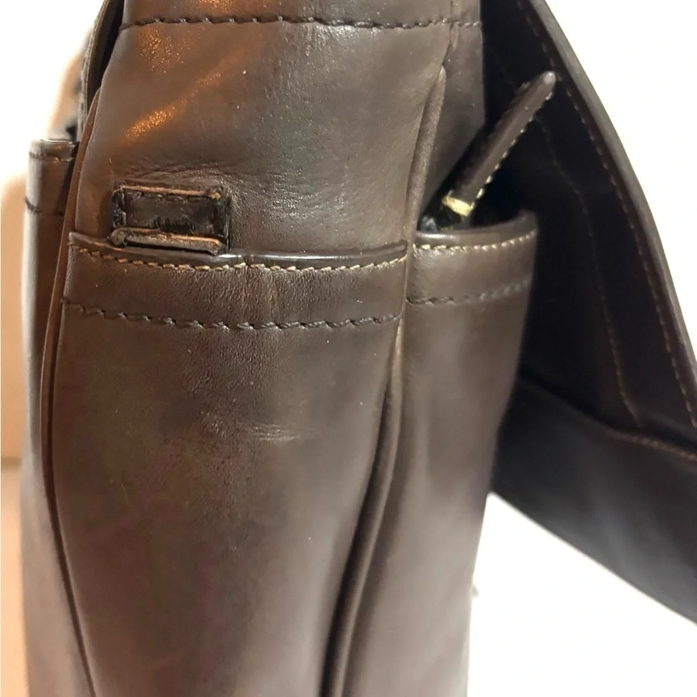 Coach vintage unisex Brown Leather Briefcase messenger bag